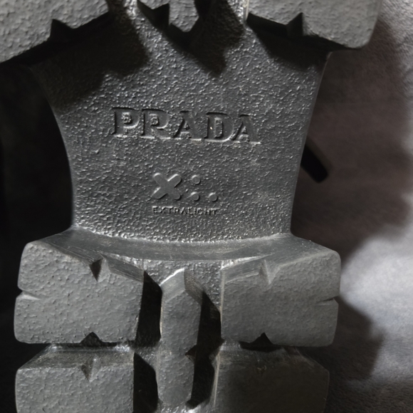 PRADA Monolith Black rubber sandals Size 38 / 7.5 - Picture 9 of 13